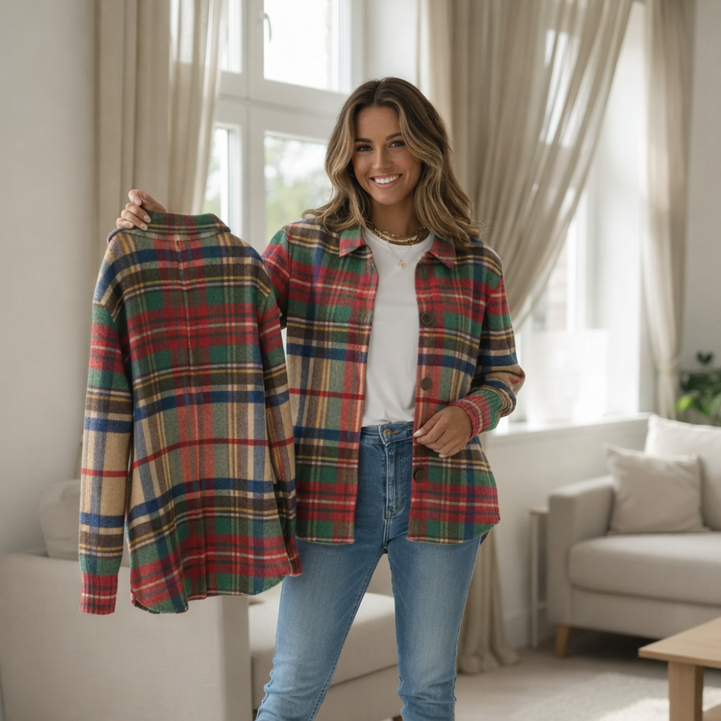 Mila™ | Plaid blouse