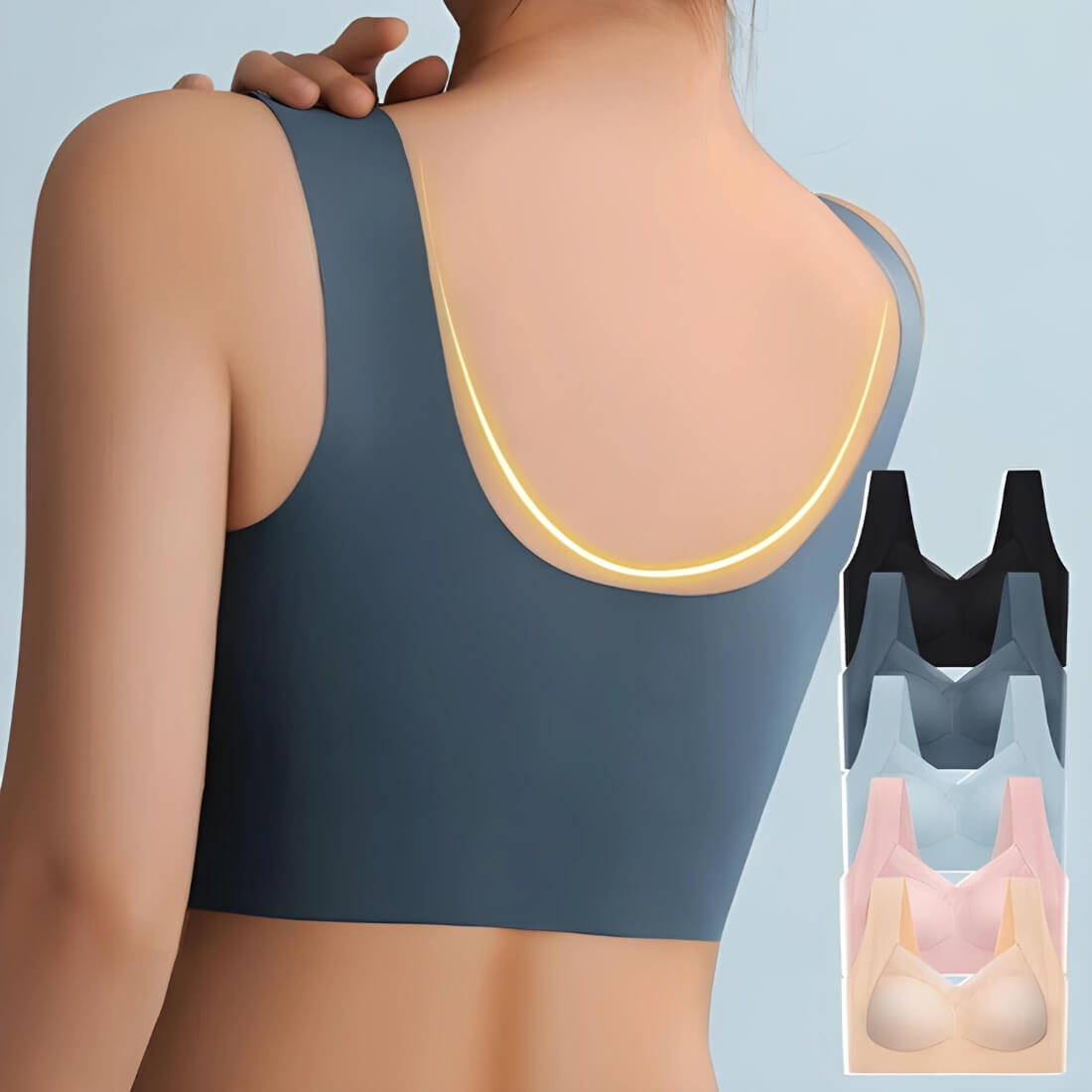 (5-Pack) Ultra-Comfortable Seamless Bra