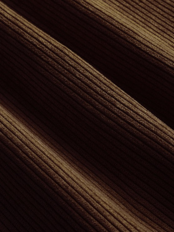 Men's Half-Button Corduroy Long-Sleeve Shirt