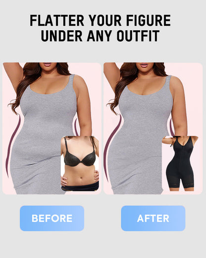 Tummy Control Butt Lifter Shaper with Zipper Crotch Fajas Colombianas