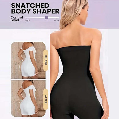 Strapless Seamless Tummy Control One-piece Body Shapewear