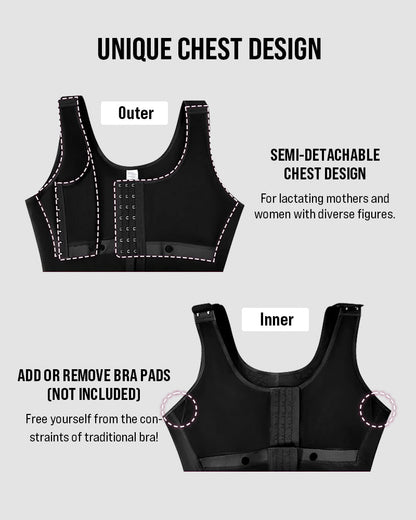 Double Compression Tummy Control Shapewear With Bra