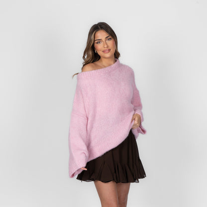 Ultra-Soft Off-Shoulder Knit