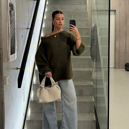 Ultra-Soft Off-Shoulder Knit