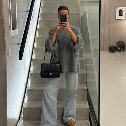 Ultra-Soft Off-Shoulder Knit