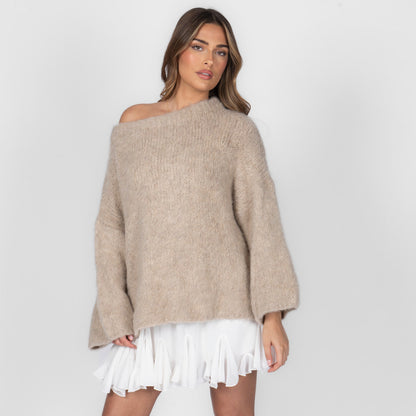 Ultra-Soft Off-Shoulder Knit