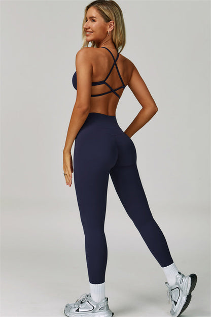 The Bold Cross Back Sports Bra Leggings 2-Piece Set