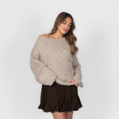 Ultra-Soft Off-Shoulder Knit