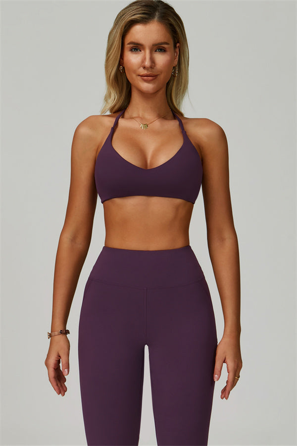 The Bold Cross Back Sports Bra Leggings 2-Piece Set