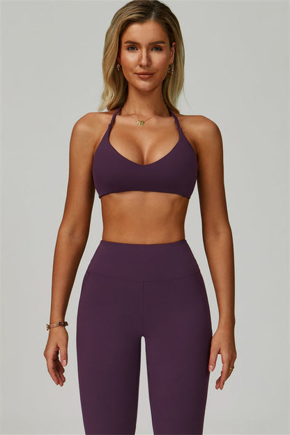 The Bold Cross Back Sports Bra Leggings 2-Piece Set