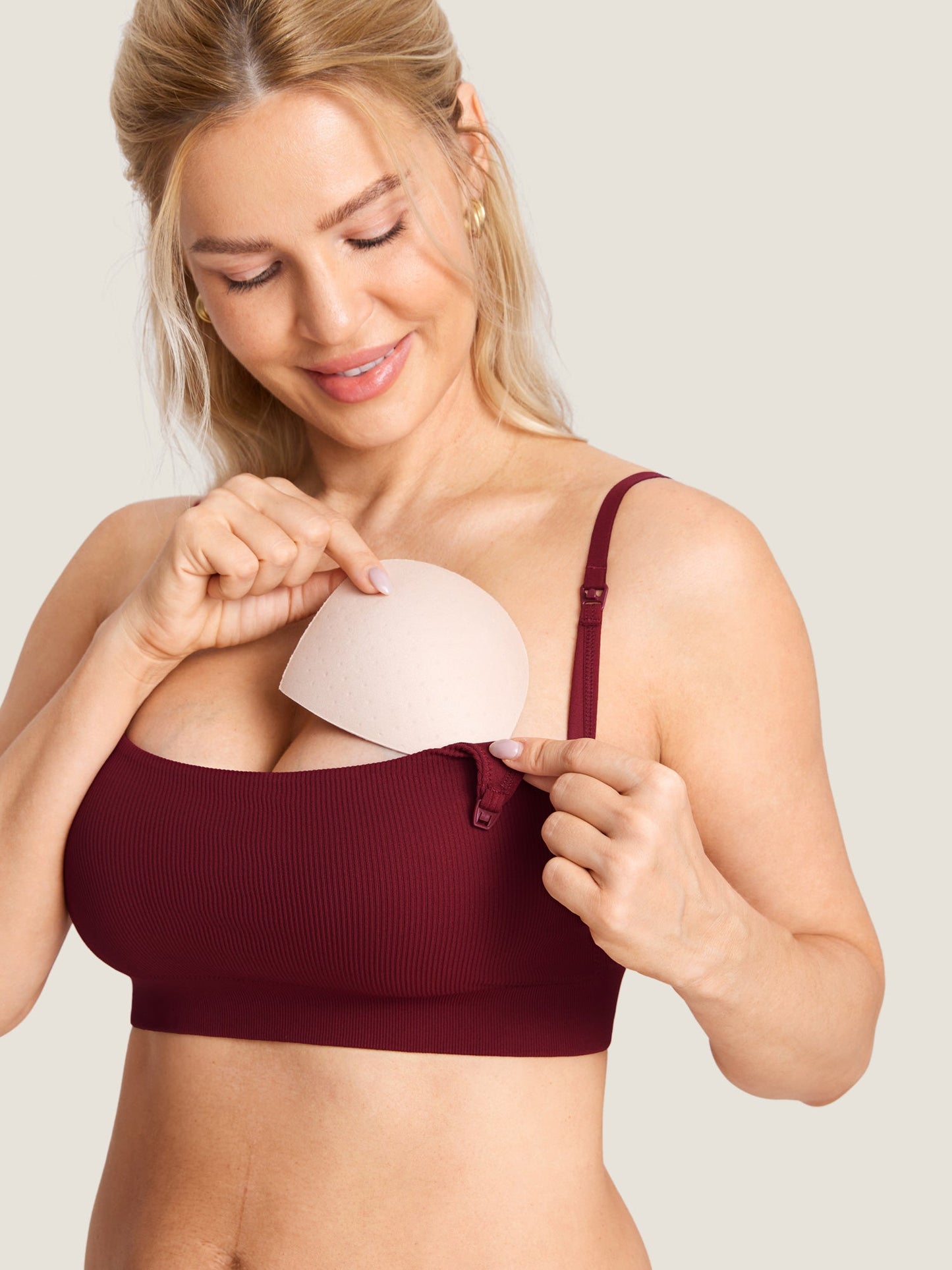 Ribbed Scoop Nursing Bralette
