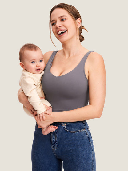 AuraFit® Nursing Crop Tank Top