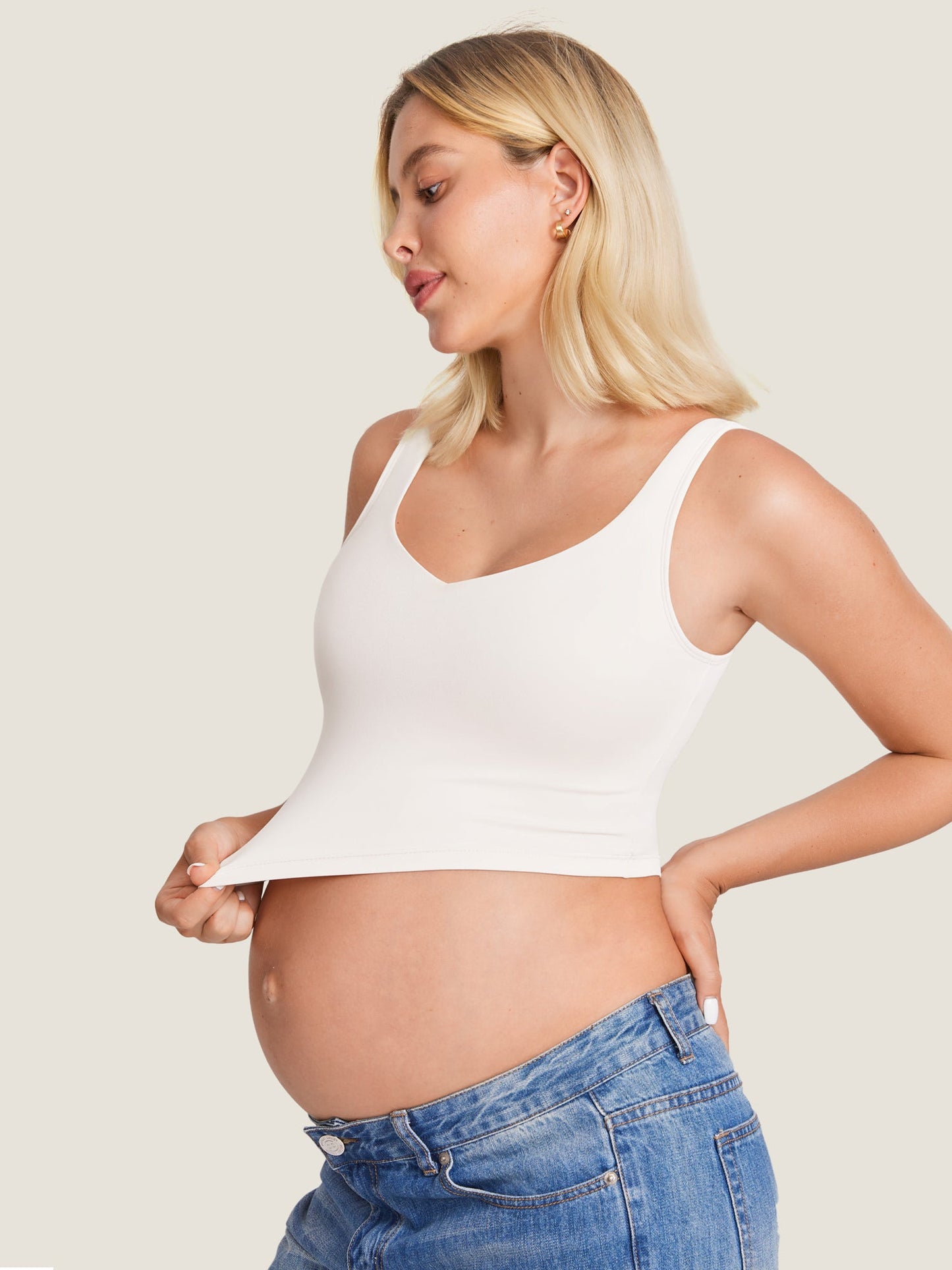 AuraFit® Nursing Crop Tank Top
