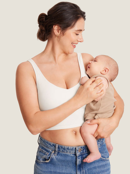 AuraFit® Nursing Crop Tank Top