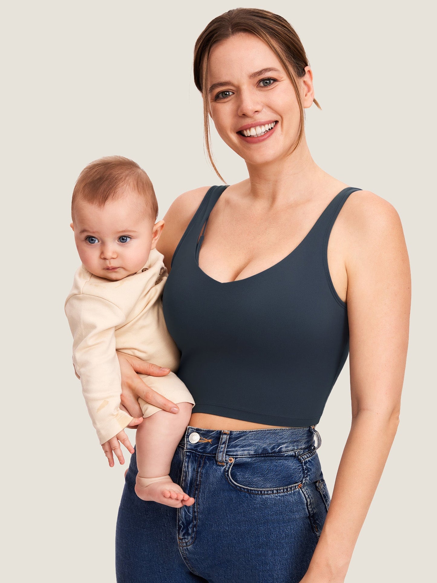 AuraFit® Nursing Crop Tank Top