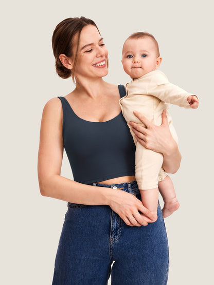 AuraFit® Nursing Crop Tank Top