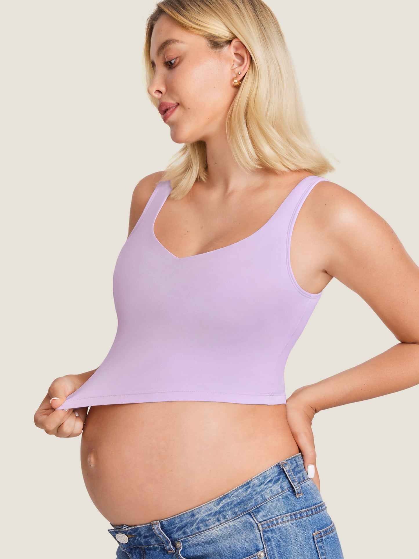 AuraFit® Nursing Crop Tank Top