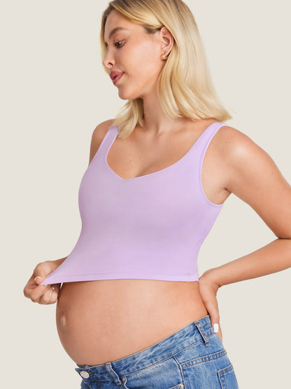 AuraFit® Nursing Crop Tank Top