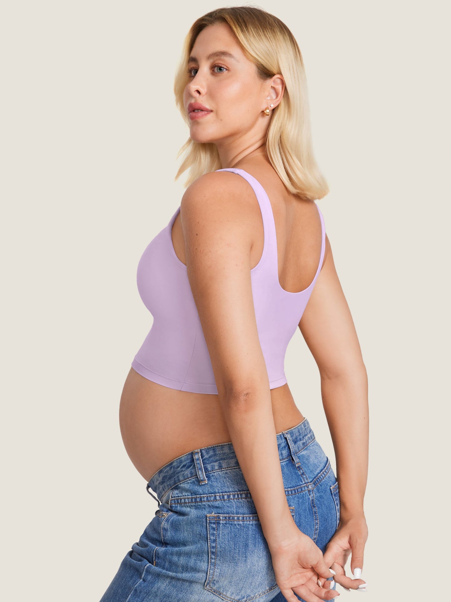 AuraFit® Nursing Crop Tank Top