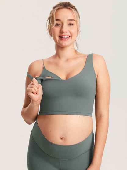 AuraFit® Nursing Crop Tank Top