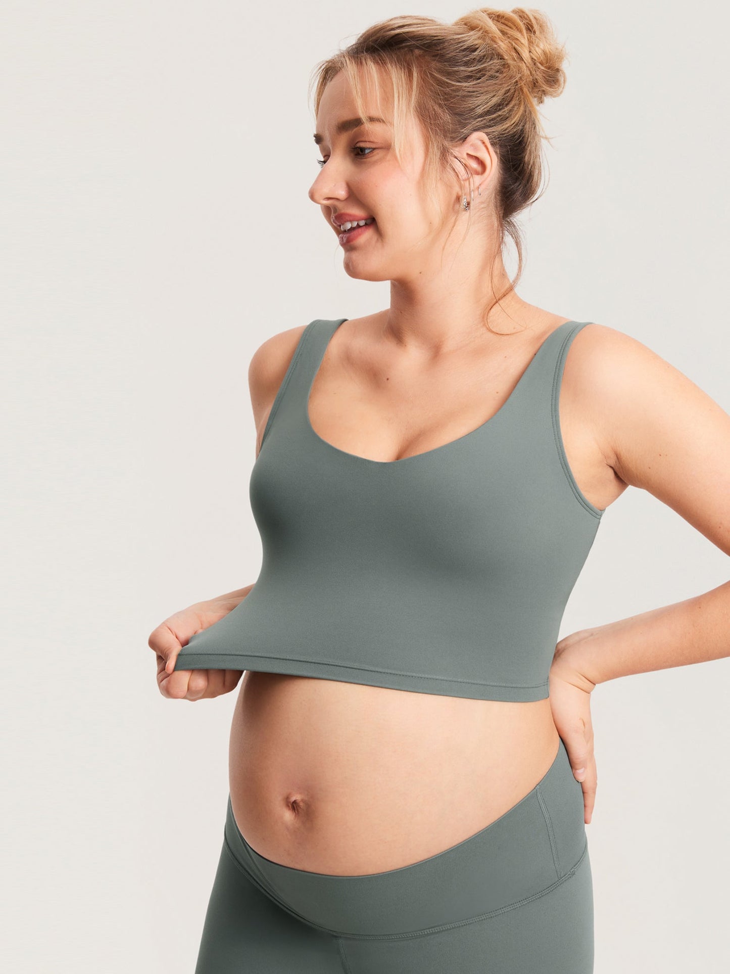 AuraFit® Nursing Crop Tank Top