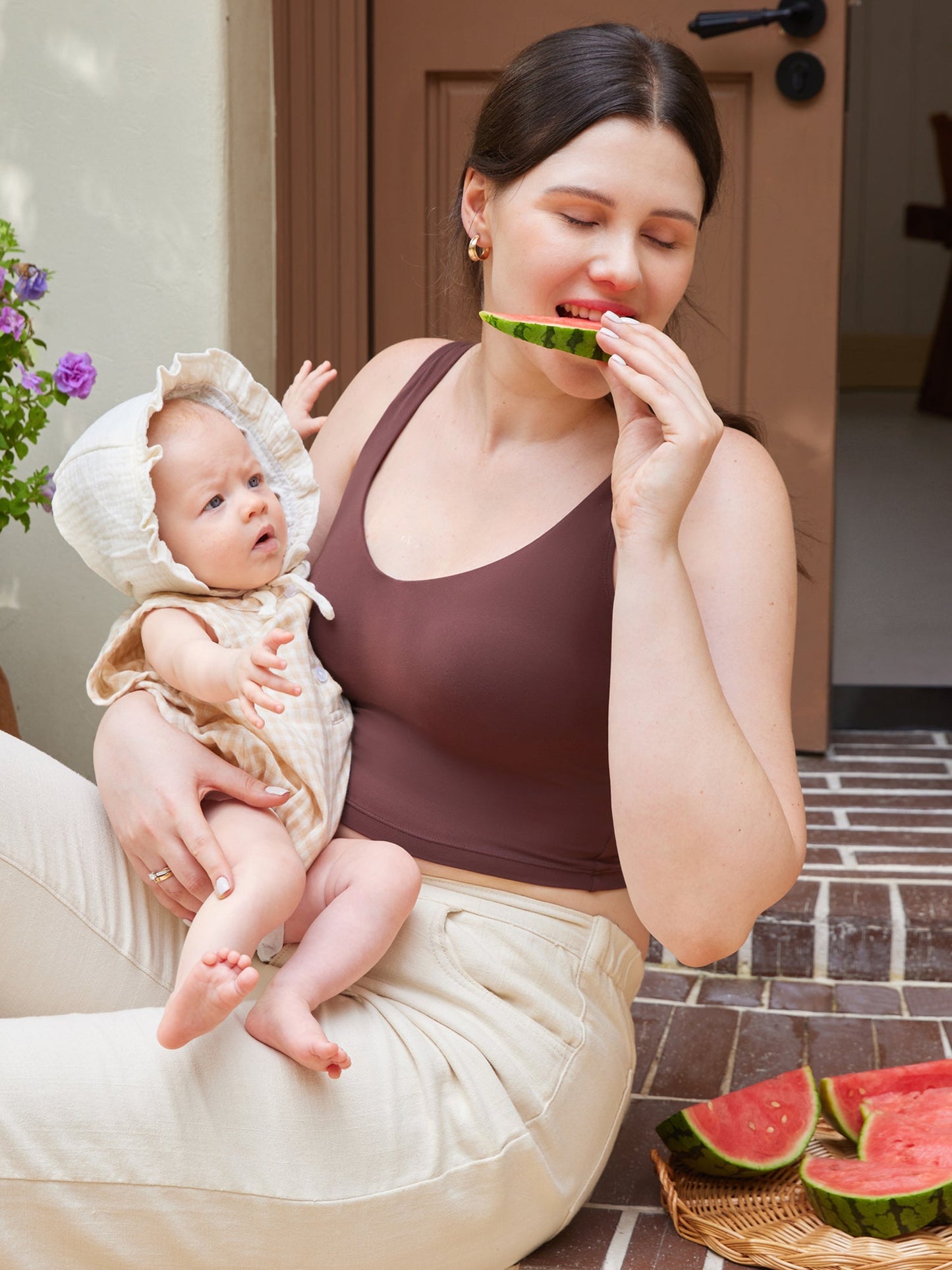 AuraFit® Nursing Crop Tank Top
