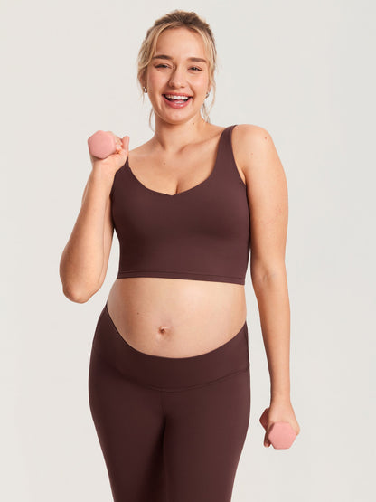 AuraFit® Nursing Crop Tank Top
