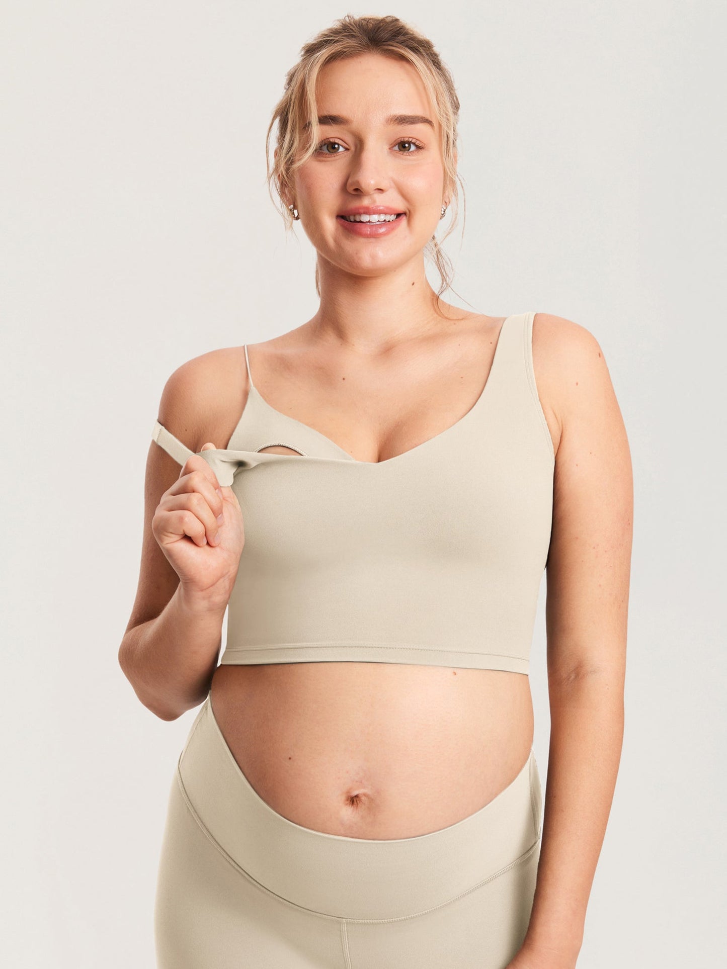 AuraFit® Nursing Crop Tank Top