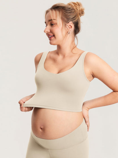 AuraFit® Nursing Crop Tank Top