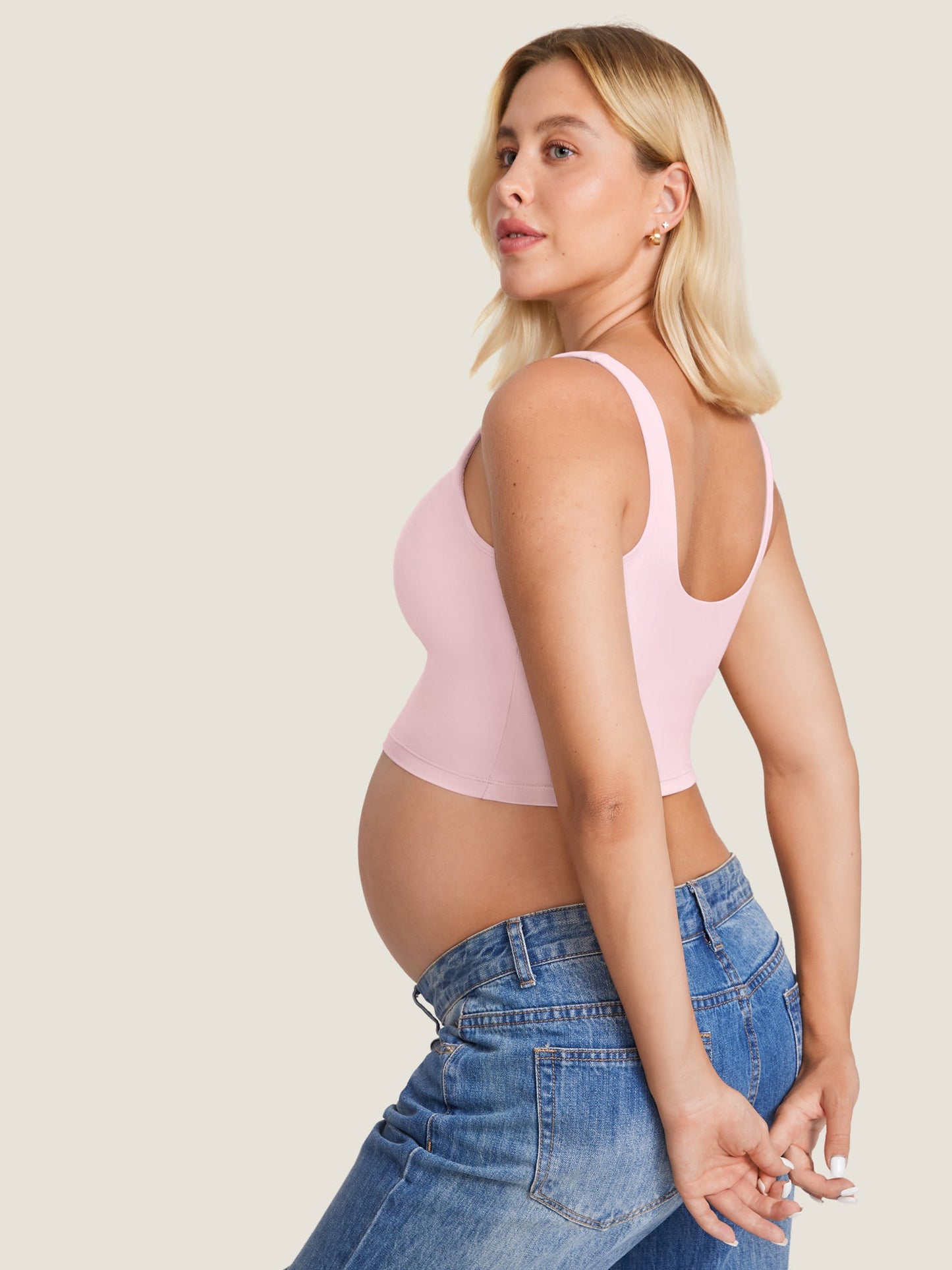 AuraFit® Nursing Crop Tank Top