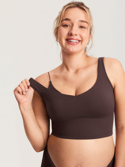 AuraFit® Nursing Crop Tank Top