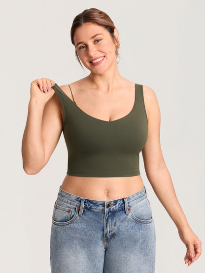 AuraFit® Nursing Crop Tank Top