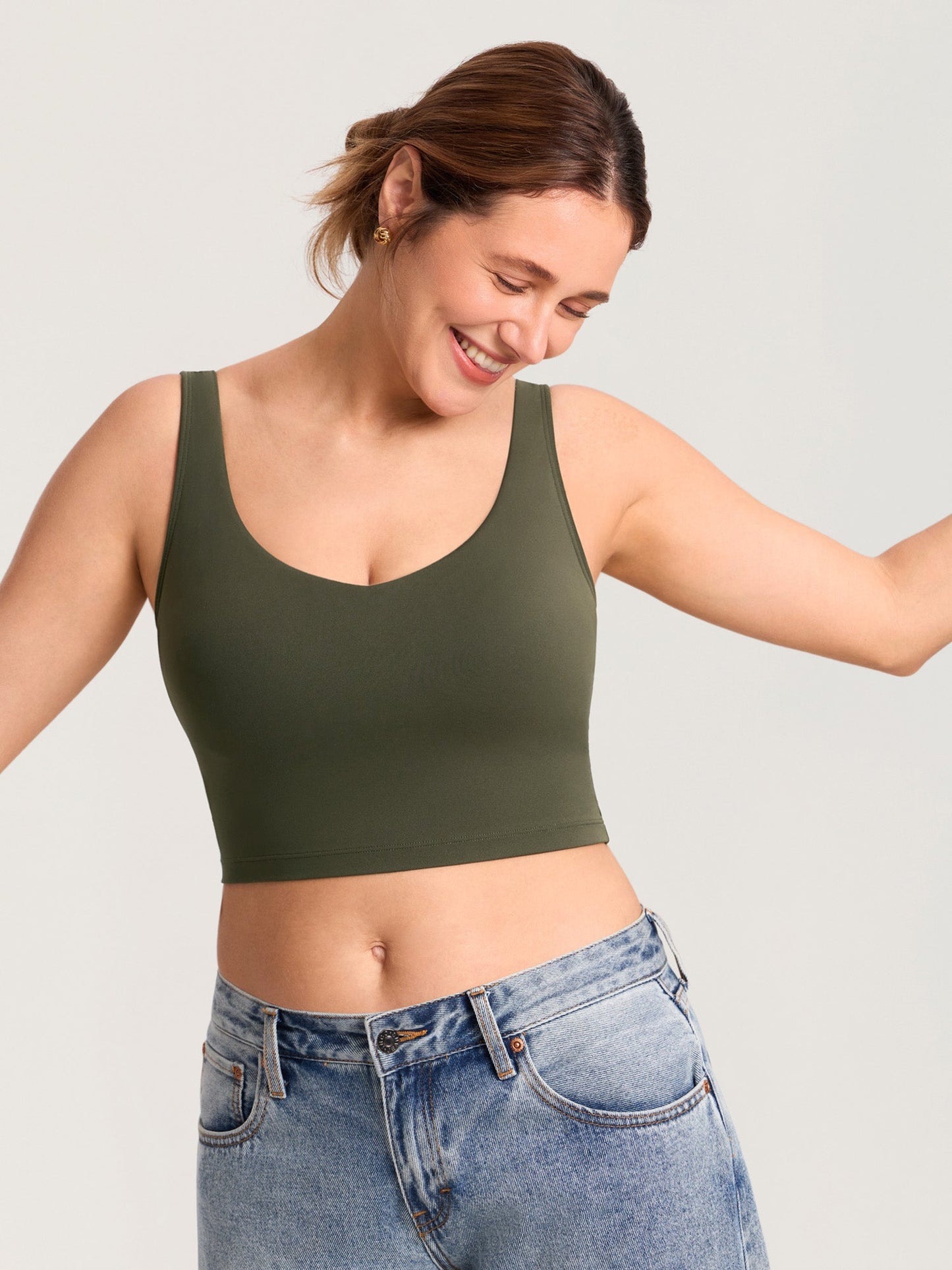 AuraFit® Nursing Crop Tank Top