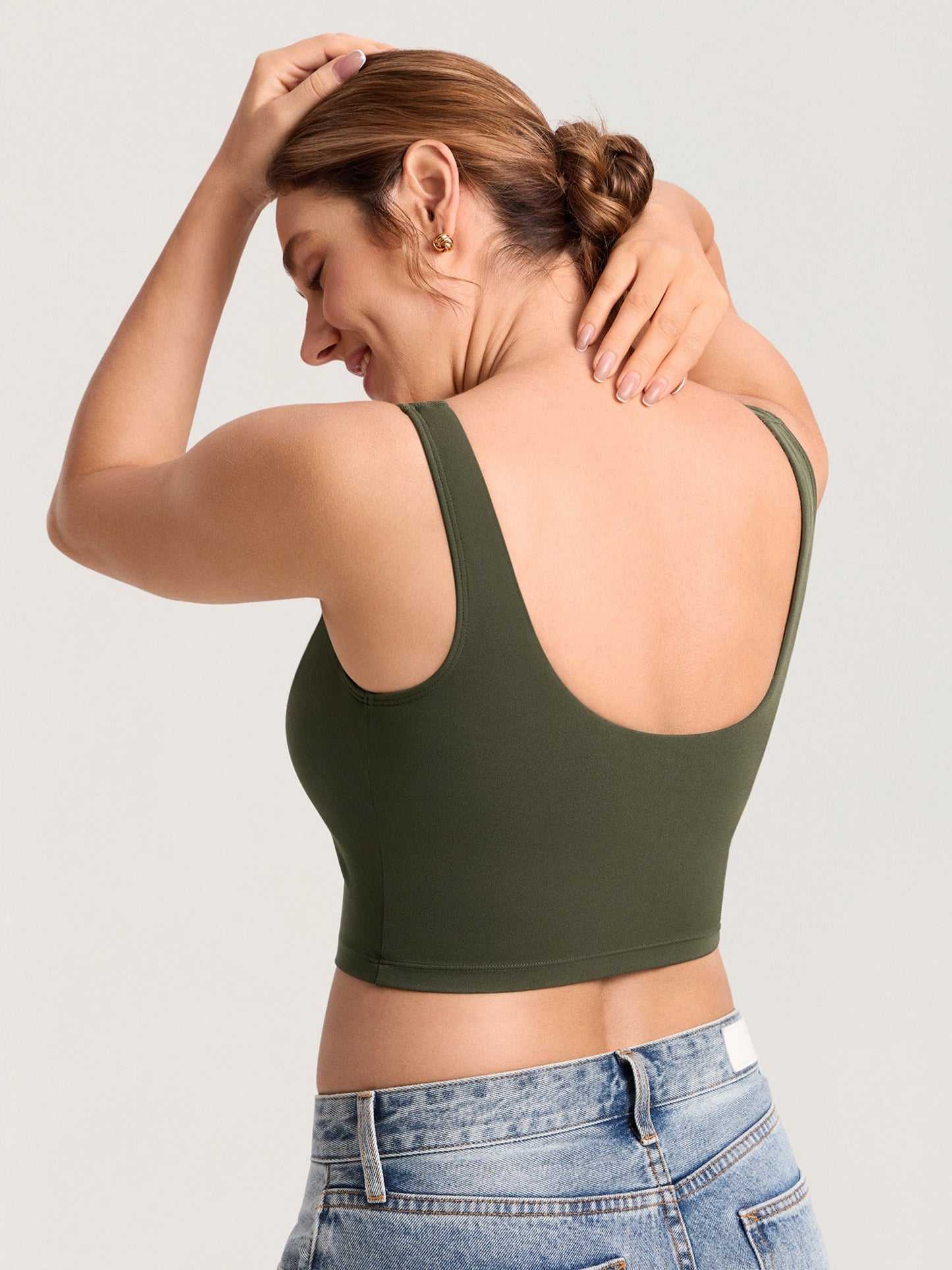 AuraFit® Nursing Crop Tank Top