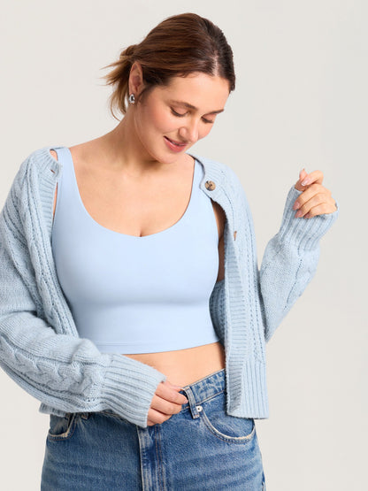 AuraFit® Nursing Crop Tank Top