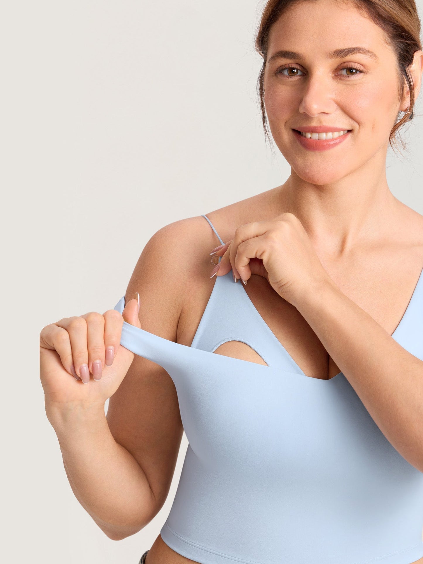 AuraFit® Nursing Crop Tank Top