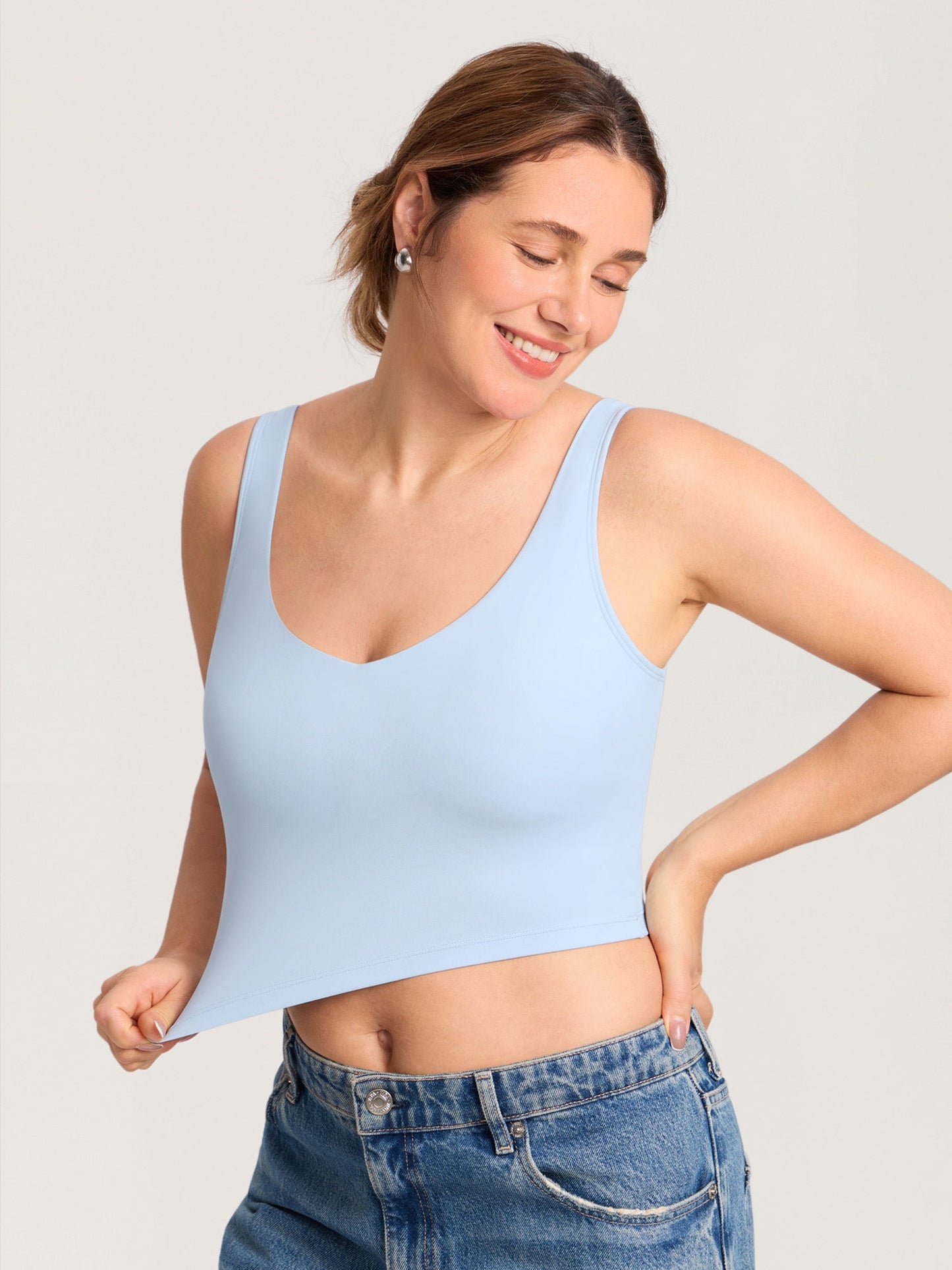 AuraFit® Nursing Crop Tank Top