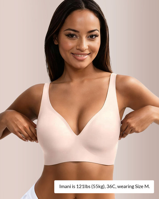 Curvvvy® Deep V Lift Seamless Wireless Jelly Bra