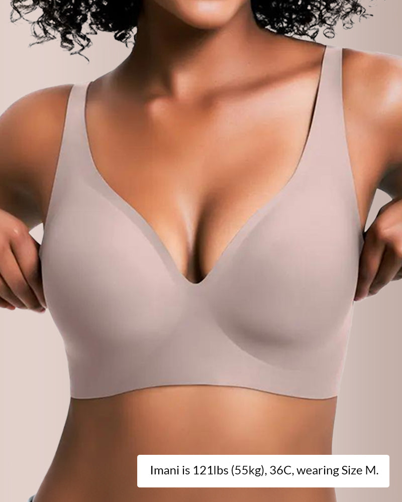 Curvvvy® Deep V Lift Seamless Wireless Jelly Bra