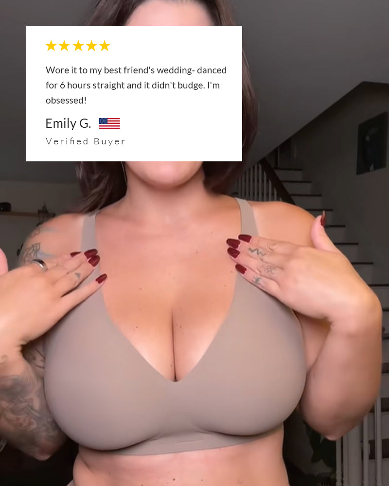 Curvvvy® Deep V Lift Seamless Wireless Jelly Bra