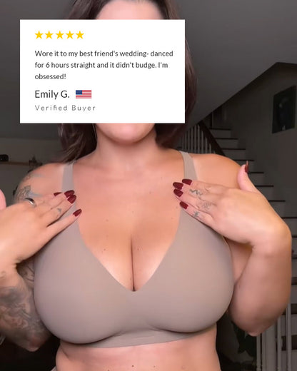 Curvvvy® Deep V Lift Seamless Wireless Jelly Bra