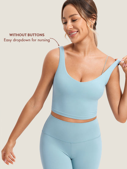 AuraFit® Nursing Crop Tank Top