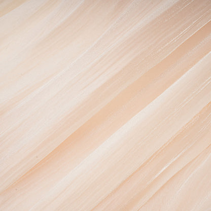 Eugenie Neutral Fully Pleated Ruffled Mini Dress