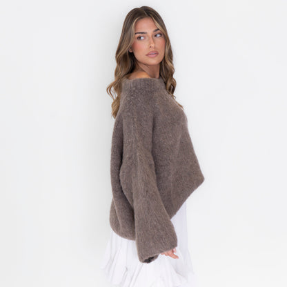 Ultra-Soft Off-Shoulder Knit