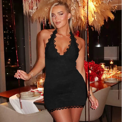 ARIA | Lace Me Mini Dress