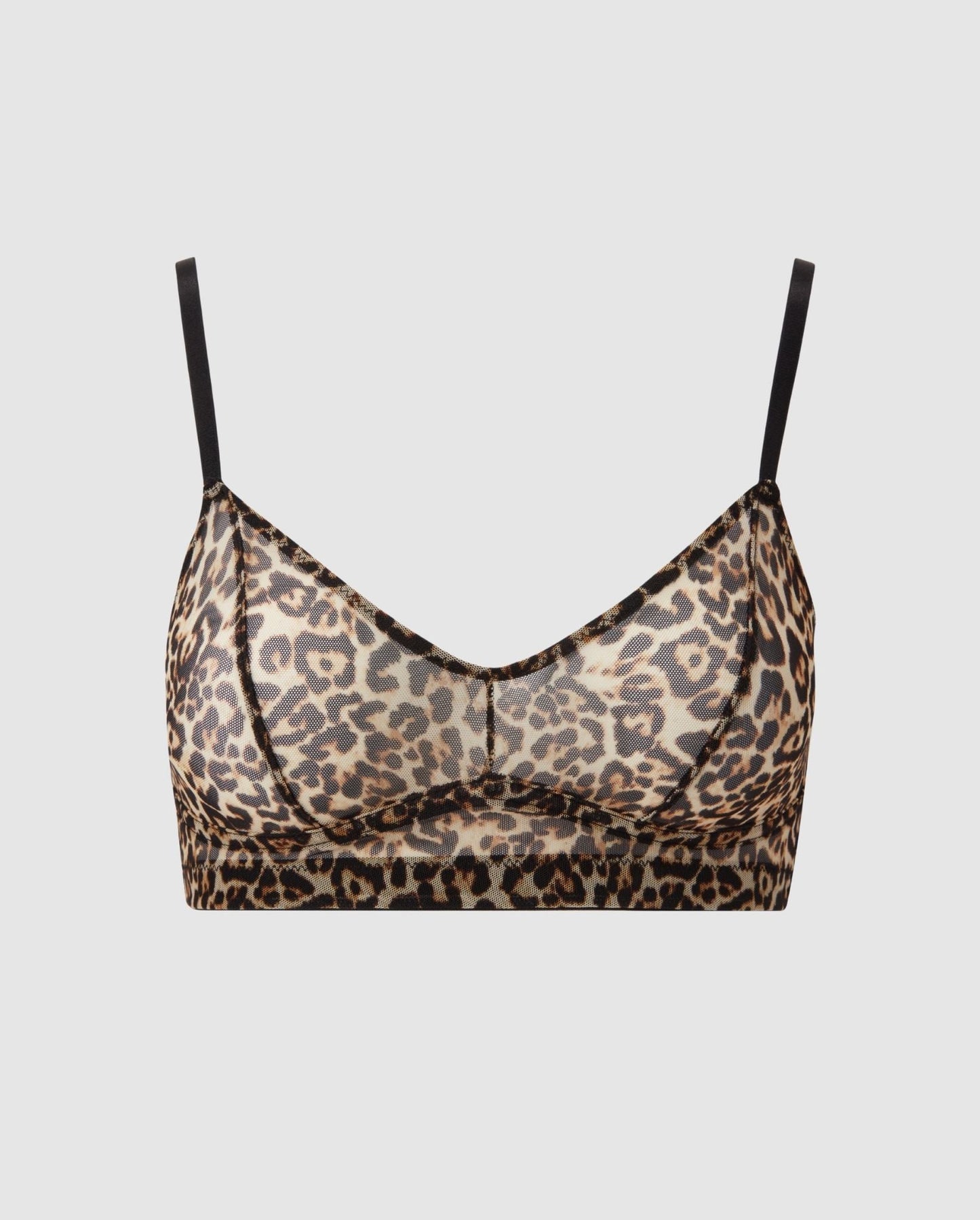 Leopard Mesh Balconette