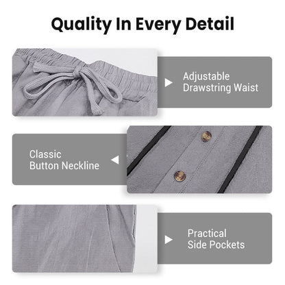 Men's Hooded Casual Loose-Fit Top and Pants 2-Piece Set