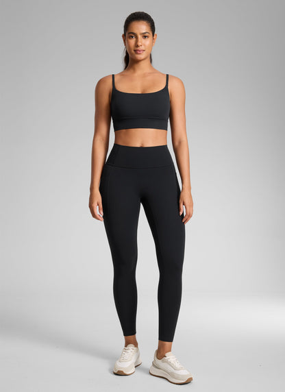 AuraFit™ No Front Seam Pocket Legging 25''