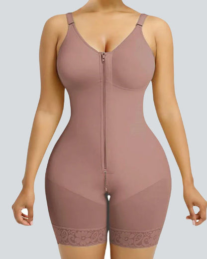 Tummy Control Butt Lifter Shaper with Zipper Crotch Fajas Colombianas