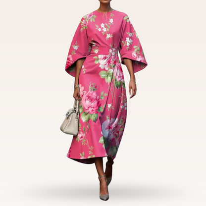 Elise | Royal Floral Dress